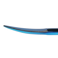 Iris Scissors 4 1/2“ Curved Blue Coated