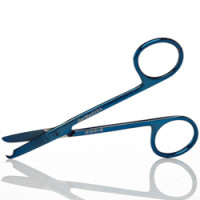 Littauer Stitch Scissors 4 1/2" Straight Blue Coated