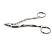 Heath Wire-Cutting Scissors 6 1/4" One Serrated Blade