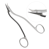 Heath Wire-Cutting Scissors 6 1/4" One Serrated Blade