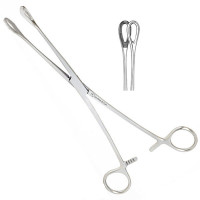 Foerster Sponge Forceps Straight 9 1/2" Smooth Jaws