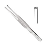 Kelly Tissue Forceps 3x4 Teeth 9"