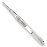 Dressing Forceps 6" Delicate Fluted Handle Serrated