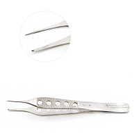Adson Tissue Forceps 1X2 Teeth 4 3/4" (12.1cm) Light Weight Fenestrated Handles