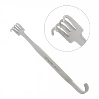 Freeman Face Lift Retractor 7" Straight 22mm 4 Prongs in Line Sharp