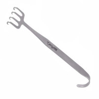 Freeman Face Lift Retractor 7" Straight 22mm 4 Prongs Offset Sharp