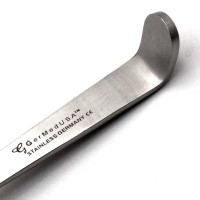 Mini Hohmann Retractor 5 1/2" 6mm Wide Blade 35mm 45 Degree Drop 12mm Handle Bent