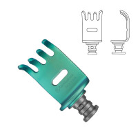 CCR Blade 4 Teeth Medial Lateral 19x30mm Depth Fenestrated Titanium