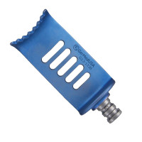 CCR Blade 8 Teeth Lateral 24x50mm Depth Fenestrated Titanium Blue