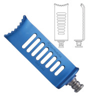 CCR Blade 8 Teeth Lateral 24x60mm Depth Fenestrated Titanium Blue