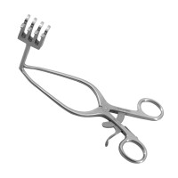 Deep Gelpi Retractor 8 1/2" 90 Degree Angle 2 1/2" 4x4 Blunt Points Ratchet