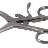 Beckman Weitlaner Retractor 10", 3x4 Blunt, Hinged Blade