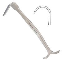 Smillie Retractor T-Handle Down Curved 13x18mm