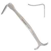 Smillie Retractor T-Handle up Curved 13x55mm