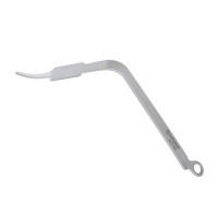 Bent Hohmann Retractor Narrow with Extra Long Handle 11 1/2" 19mm Wide Depth to Bend 4 3/4" Handle Length 10"