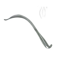 Aufranc Cobra Retractor 11 1/2" 32mm Smooth Blunt with Grip Handle