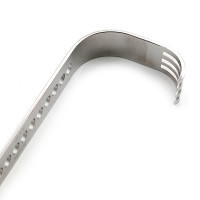 Square Surgical Retractor Blade Curved Flat 3"
