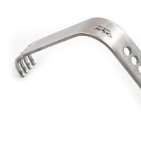 Square Surgical Retractor Blade Curved Flat 5"