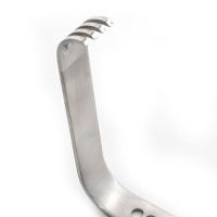 Square Surgical Retractor Blade Curved Flat 6"