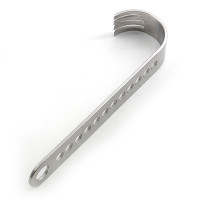 Square Surgical Retractor Blade Curved Round Standard 2"