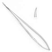 Micro Surgery Needle Holder 5 1/4"  Curved Jaws