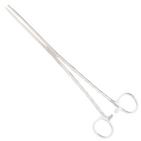Bozeman Uterine Dressing Forceps  Curved 10"