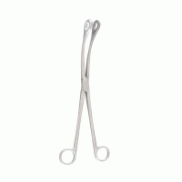 Kelly Sponge Uterine Polyp Forceps Slightly Curved Serrated Jaws 12 1/2"