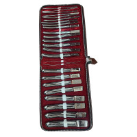 Hegar Uterine Dilator Single Ended Set Of 26 In Khaki Roll Sizes 1-26 mm