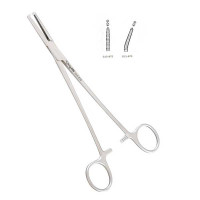 Phaneuf Uterine Artery Forceps Horizontal Serrated jaws 1x2 Teeth Angled on Flat Size 8"