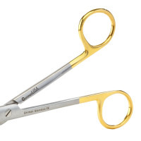 Wire Cutting Scissors 4 3/4" Angled With Notch Tungsten Carbide