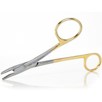 Gillies Needle Holder 5 3/4" One Large Offset Ring Tungsten Carbide Curved Tip