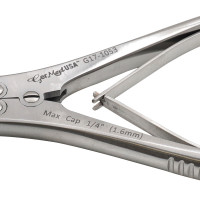 Wire Cutter Double Action 7" Angled Max 0.062" (1.6mm) - Tungsten Carbide