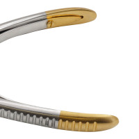 Wire Cutter Double Action 7" Angled Max 0.062" (1.6mm) - Tungsten Carbide