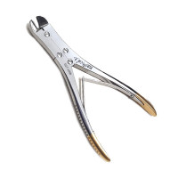 Wire Cutter Double Action 9 1/2" Angled Max 3/32" (2.4mm) - Tungsten Carbide