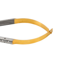 Micro Needle Holder Straight Pinholes Grip Round Handle With Lock 15cm TC