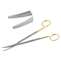 Metzenbaum Scissors 7" Curved Tungsten Carbide Insert Blades Left Hand