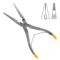 Universal Pliers Tapered 7" Serrated with Spring Maximum Capacity 1.1mm [0.045"] - Tungsten Carbide