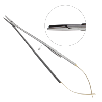 Castroviejo Needle Holder 18cm Straight Serrated