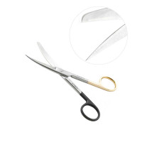 Operating Scissors Sharp Blunt Curved 4 1/2" - Super Sharp Tungsten Carbide