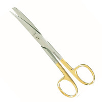 Operating Scissors Sharp Blunt Curved 6" - Tungsten Carbide