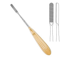 Rasp #1 Single Ended 8 1/2" Straight Downcutting Very Fine Grit Serrated Tungsten Carbide