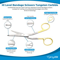 High Level Bandage Scissors 5 1/2" (Knowles) Tungsten Carbide