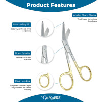 Lister Bandage Scissors 8" Large Ring - Tungsten Carbide