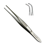 Strabismus Forceps Heavy Pattern 4" With 1x2 Teeth Fully Curved