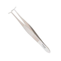 Green Fixation Forceps 4" 12.5mm Jaws