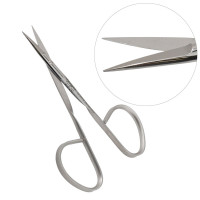 Iris Scissors Straight 4" - Sharp Tips Ribbon Handle
