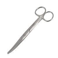 Utility Scissors Curved 6 1/2" Sharp Blunt One Serrated Blade - Extra Heavy