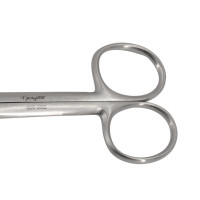 Utility Scissors Curved 6 1/2" Sharp Blunt One Serrated Blade - Extra Heavy