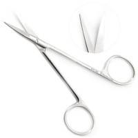 Bonn Miniature Iris Scissors  3 1/2"  With 15mm  Blades Curved