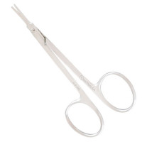 Aebli Corneal Scissors 4" Angled On Flat Left